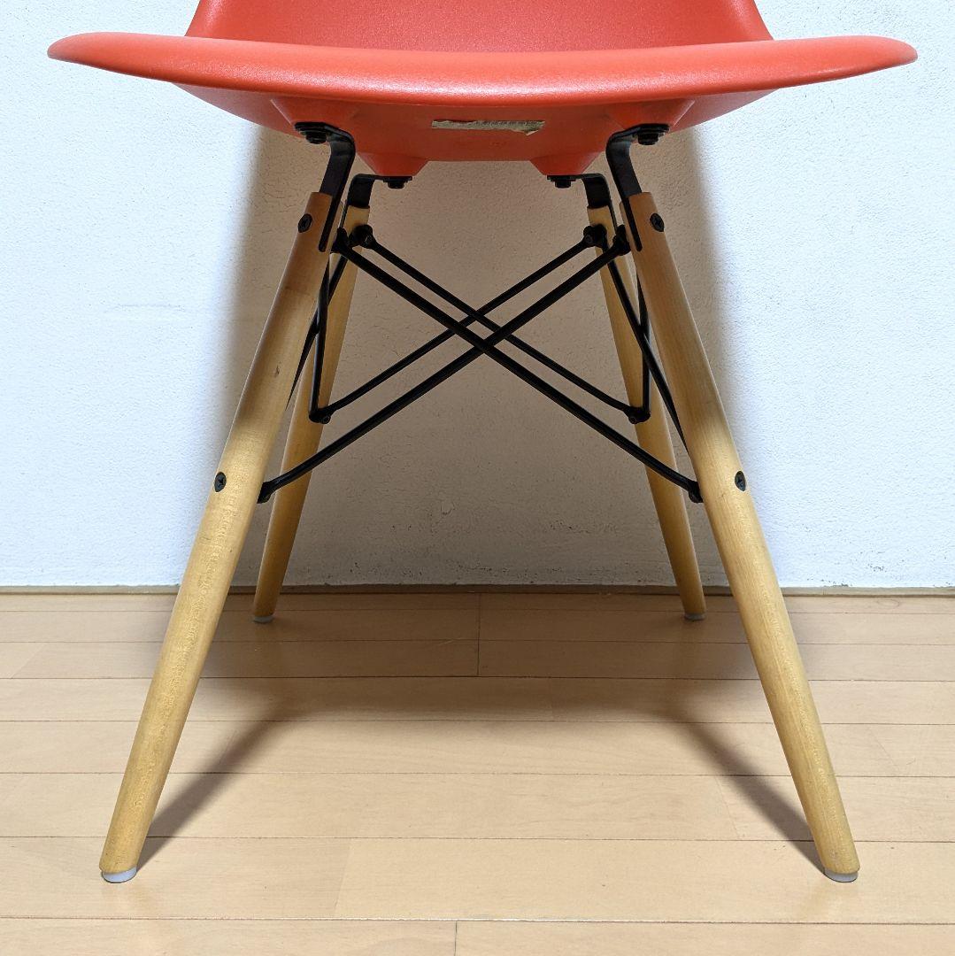 美品 正規品 ハーマンミラー イームズ シェル サイド チェア DSW レッド