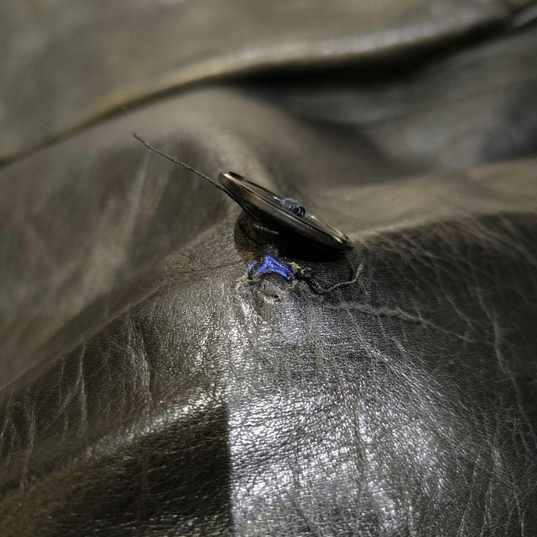 50s 60s フランス レザージャケット カーコート コルビジェジャケット 黒