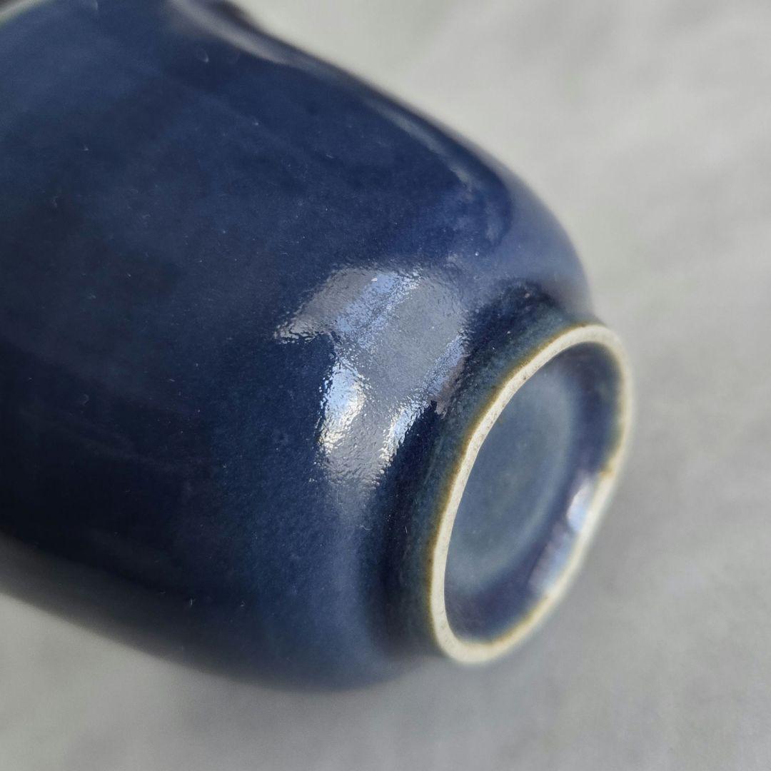 古伊万里　瑠璃釉　猪口　向付　酒器　江戸時代　骨董　金継ぎ　アンティーク