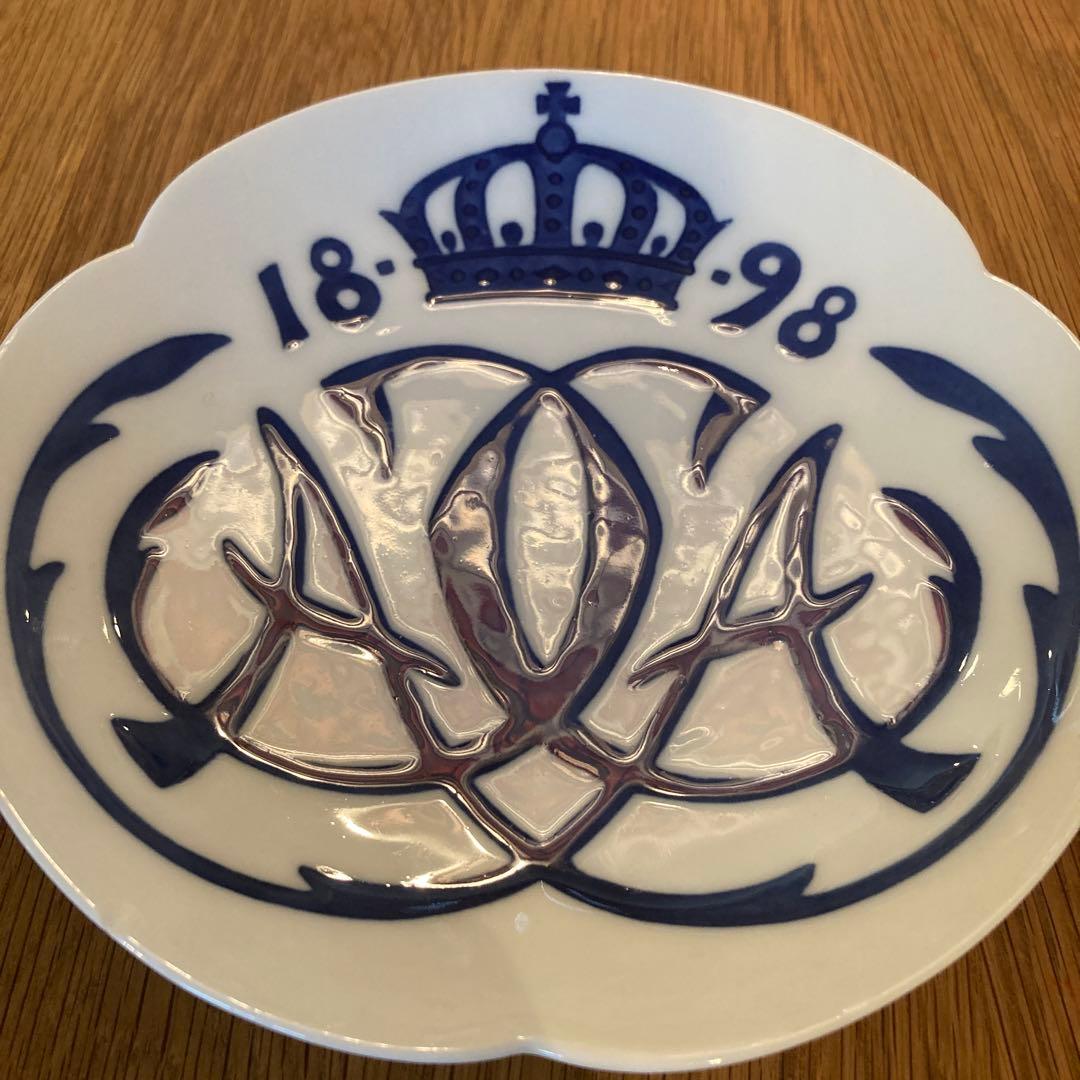 北欧ヴィンテージ　ロイヤルコペンハーゲン　記念プレート　1898年イヤープレート