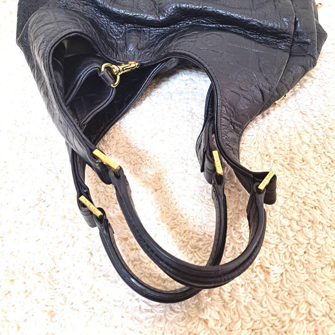 トリーバーチTory Burchトートバッグ　ハンドバッグ　レザー本革ブラック