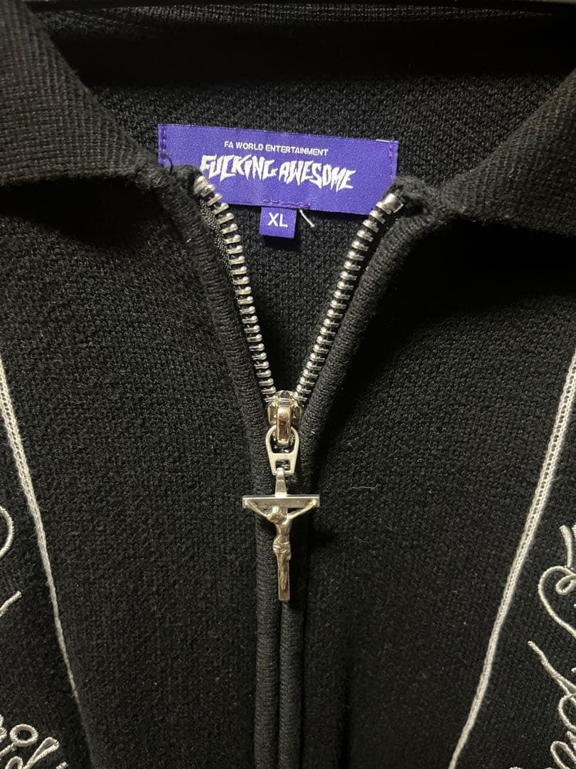 Fucking Awesome 刺繍入りカーディガン XL