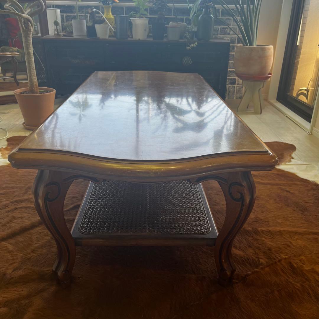 【重厚な風合い】1987 オールドkarimoku　コロニアル　コーヒーテーブル