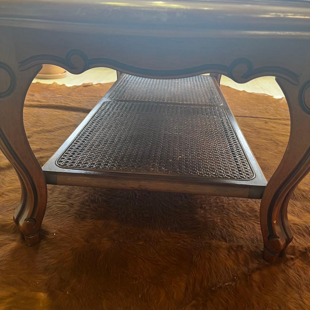 【重厚な風合い】1987 オールドkarimoku　コロニアル　コーヒーテーブル