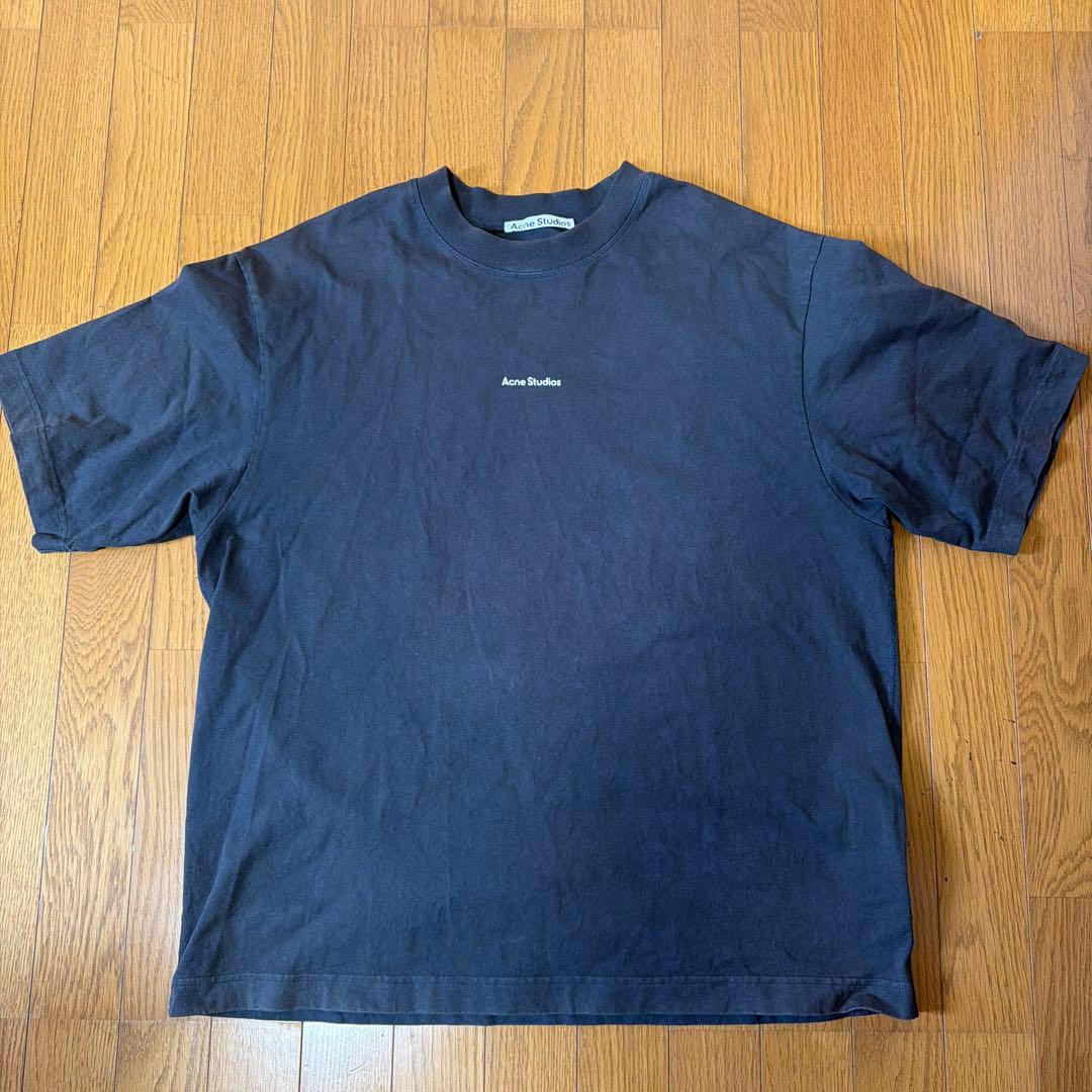 Acne Studios ロゴTシャツ 正規品　ブラック オーバーサイズ