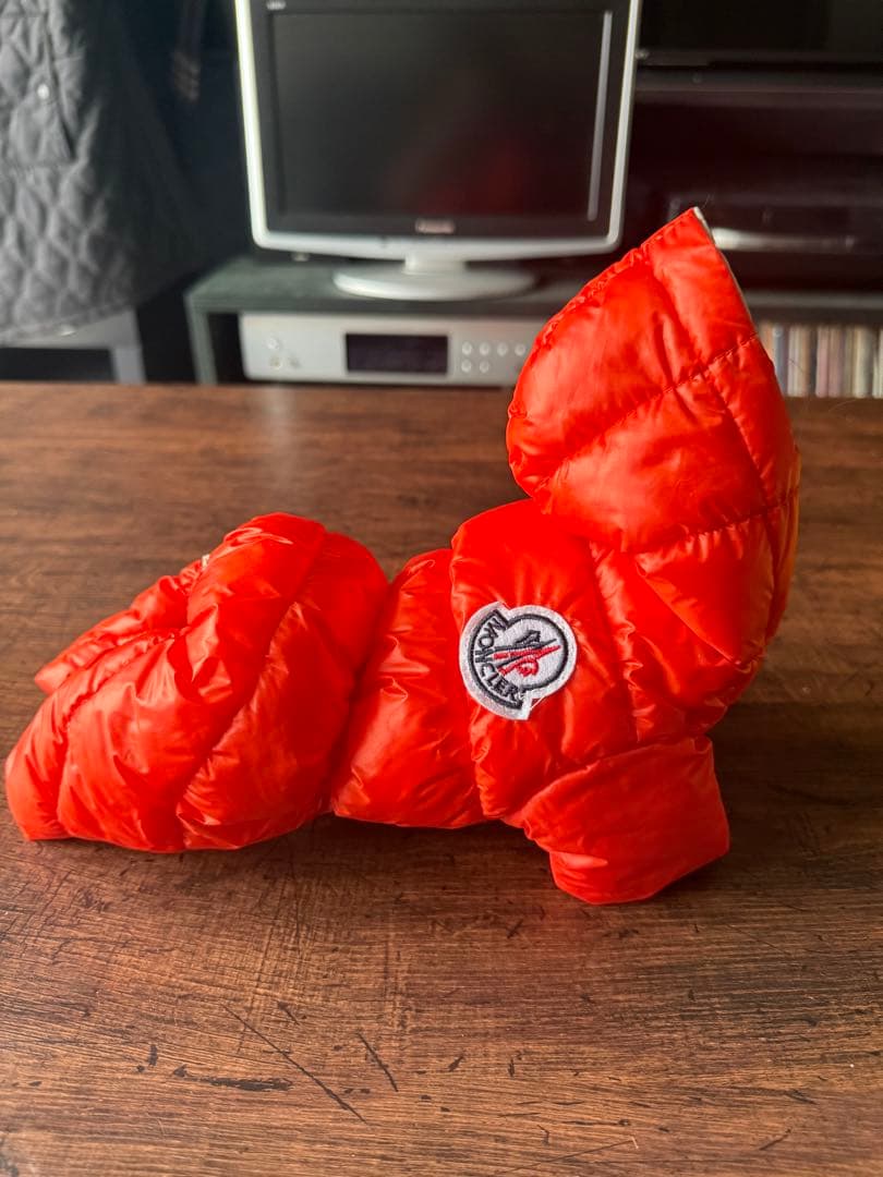 (SALE)注目度up!!【美品】MONCLER オレンジ フード付き