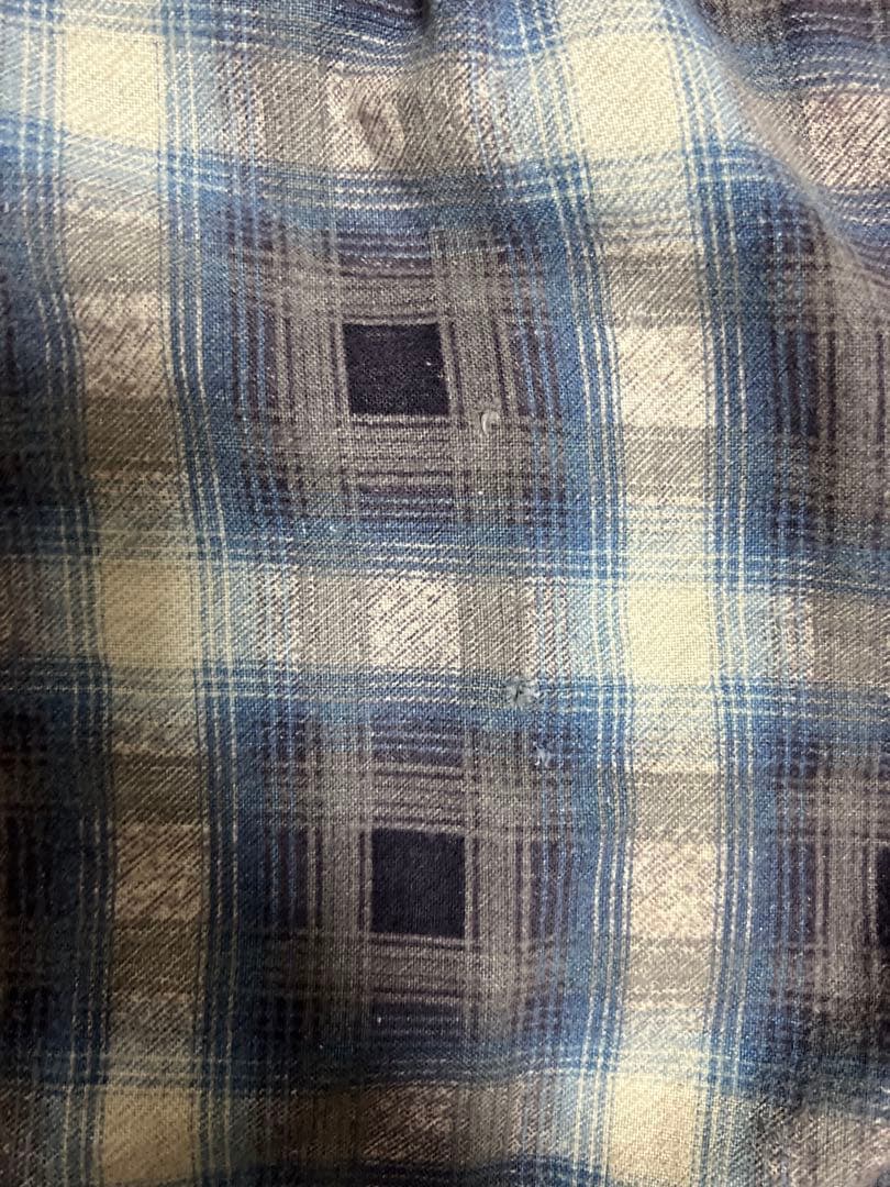 〈襤褸〉60s Towncraft オンブレチェックプリントネルシャツ