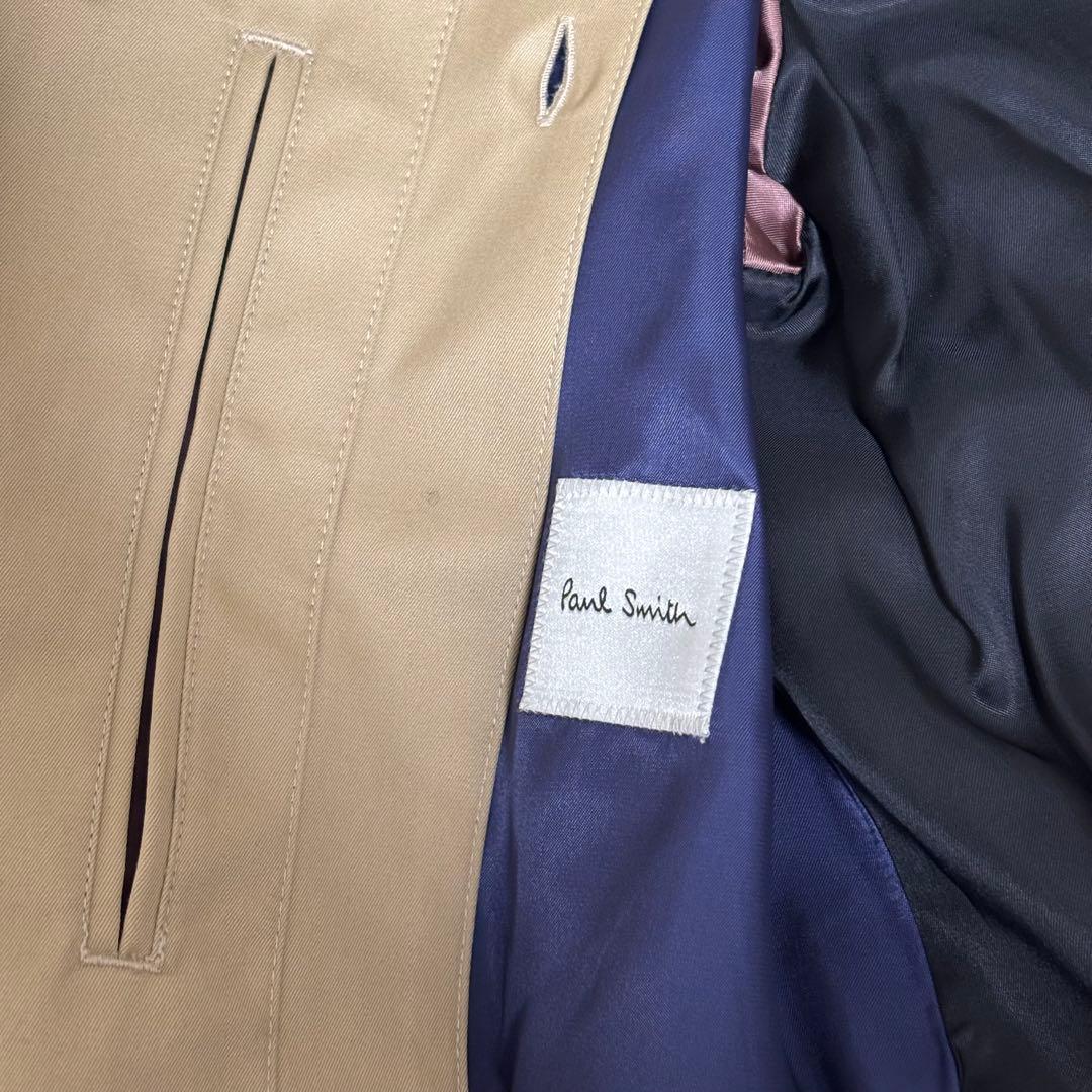 Paul Smith ポールスミス ステンカラーコート ベージュ ライナー付き