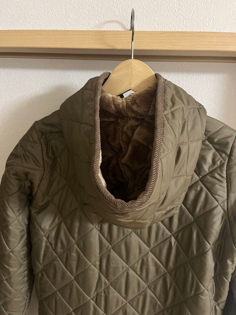 美品: LAVENHAM キルティングコート　ボア　CORK/LSF2　38
