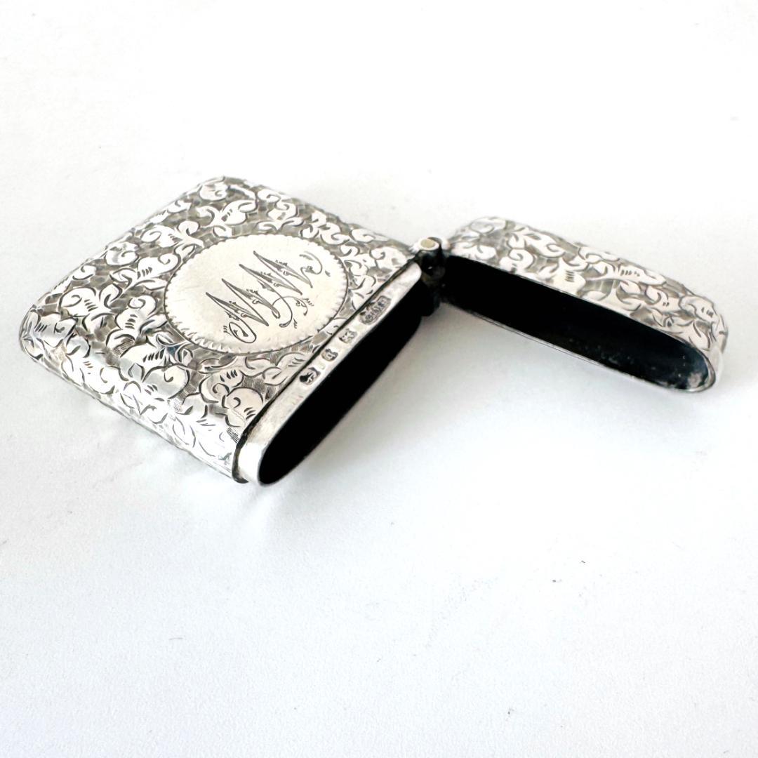 ★1895年代 英国★純銀製 マッチケース イギリス 925 バーミンガム