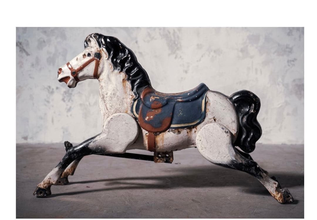 フランス アンティーク ロッキングホース/メリーゴーランド木馬