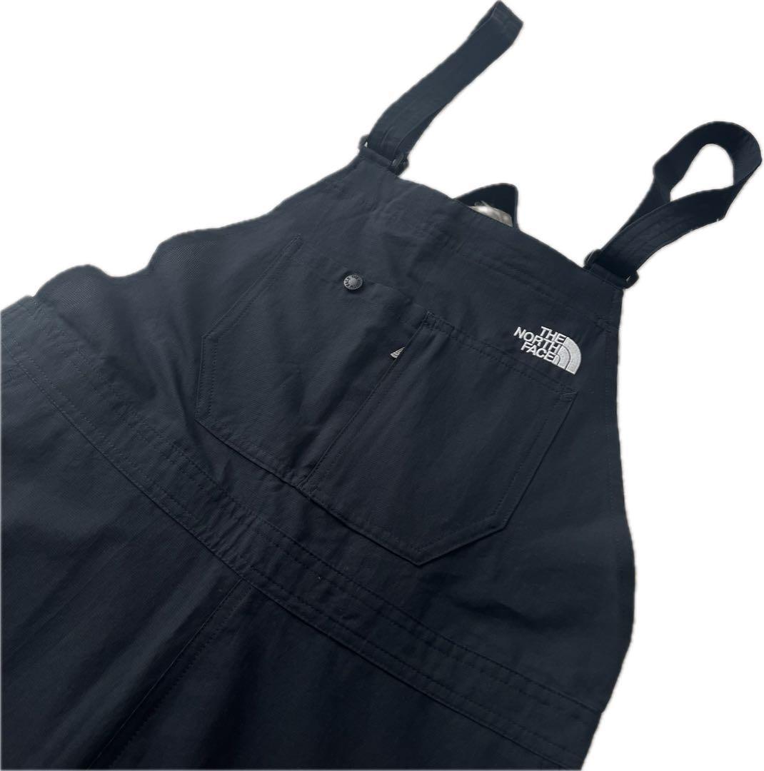【美品】ザノースフェイス　サロペット　オーバーオール　L　ブラック　アウトドア
