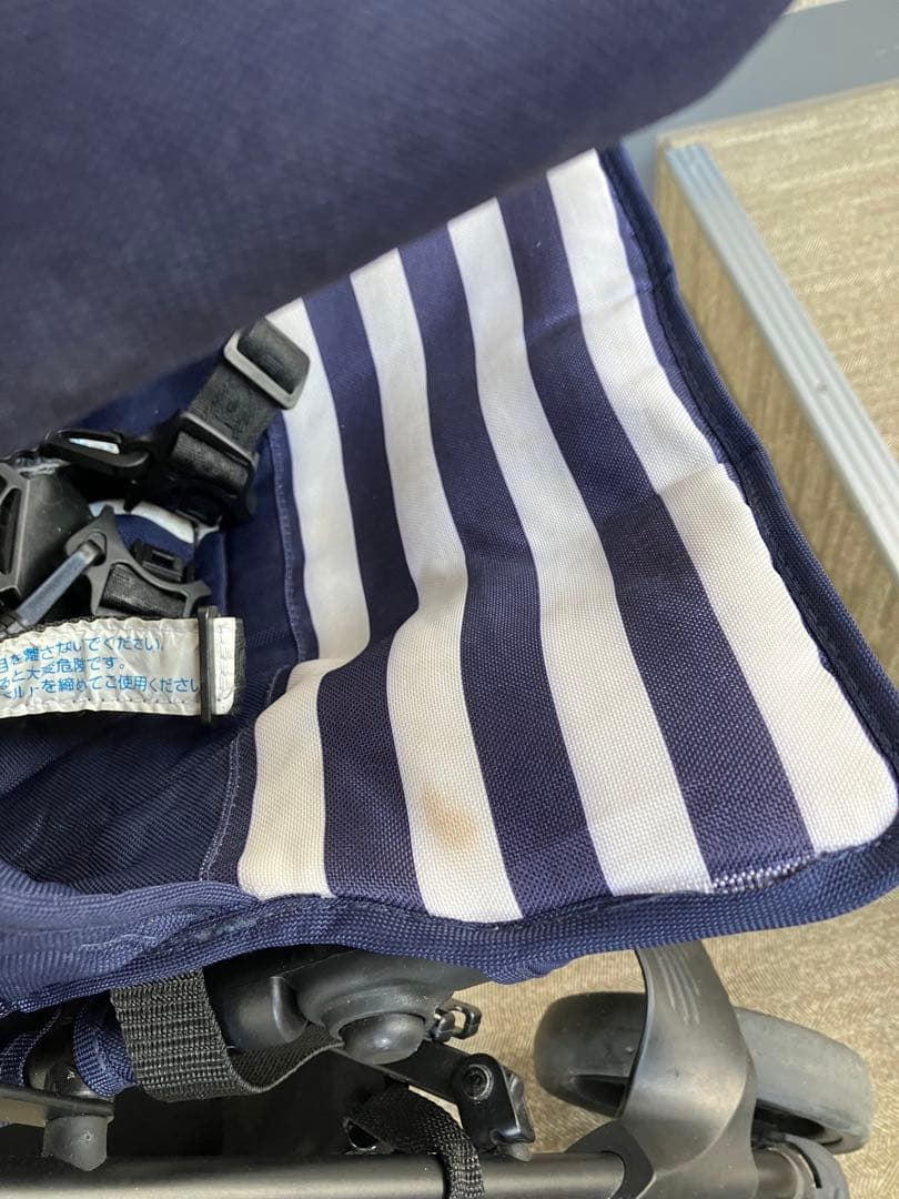 kinderwagon 2人乗ベビーカー DUO シティHOP ネイビー