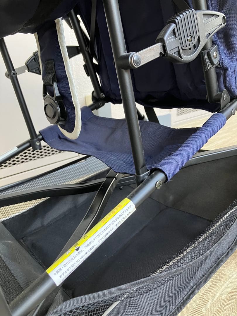 kinderwagon 2人乗ベビーカー DUO シティHOP ネイビー