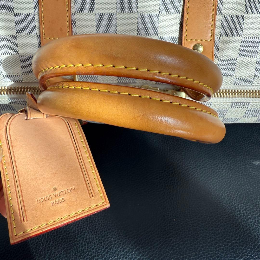 美品 LOUIS VUITTON キーポルバンドリエール 45 ダミエ・アズール