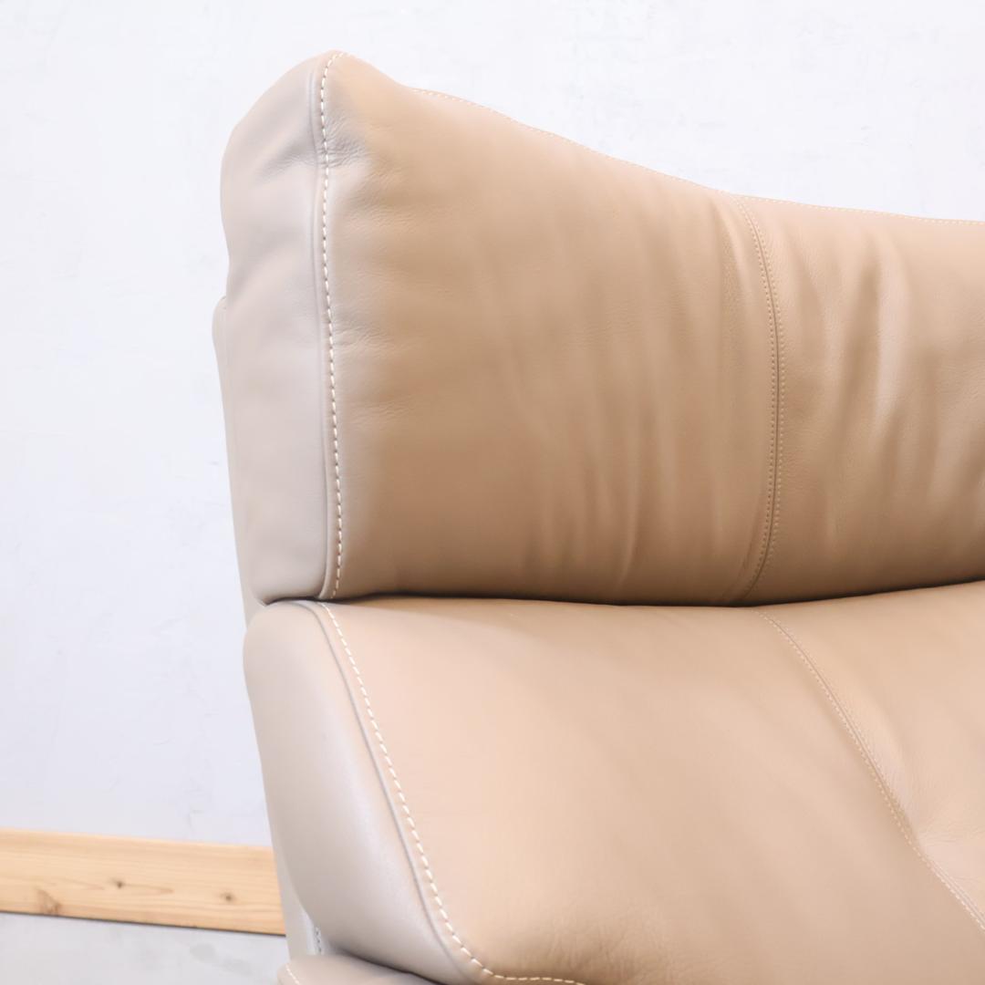 karimoku カリモク家具 ZW73 本革 1人掛けソファ レザー シングル