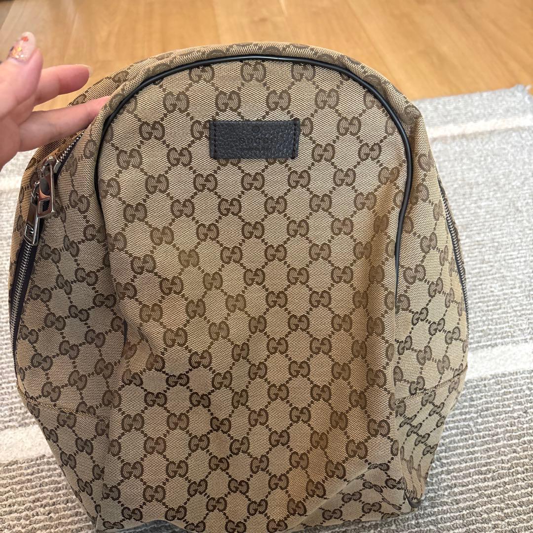 GUCCI ベージュ GGパターン リュック