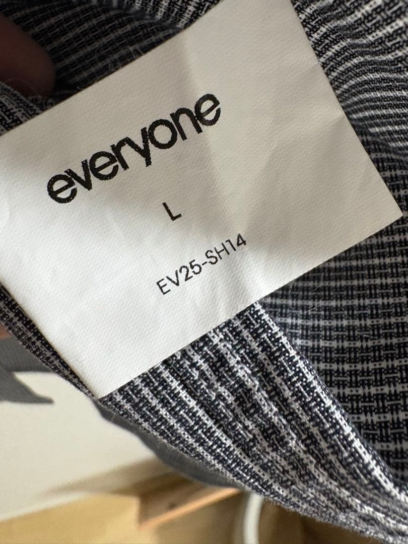 everyone 25ss 半袖チャックシャツ　L