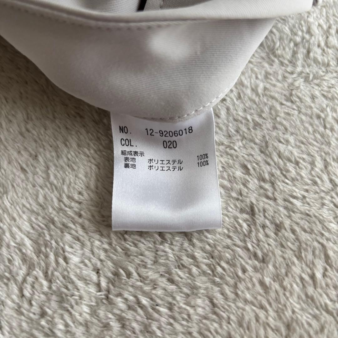 PLST プラステ パンツスーツ ノーカラー ライトグレー Mサイズ