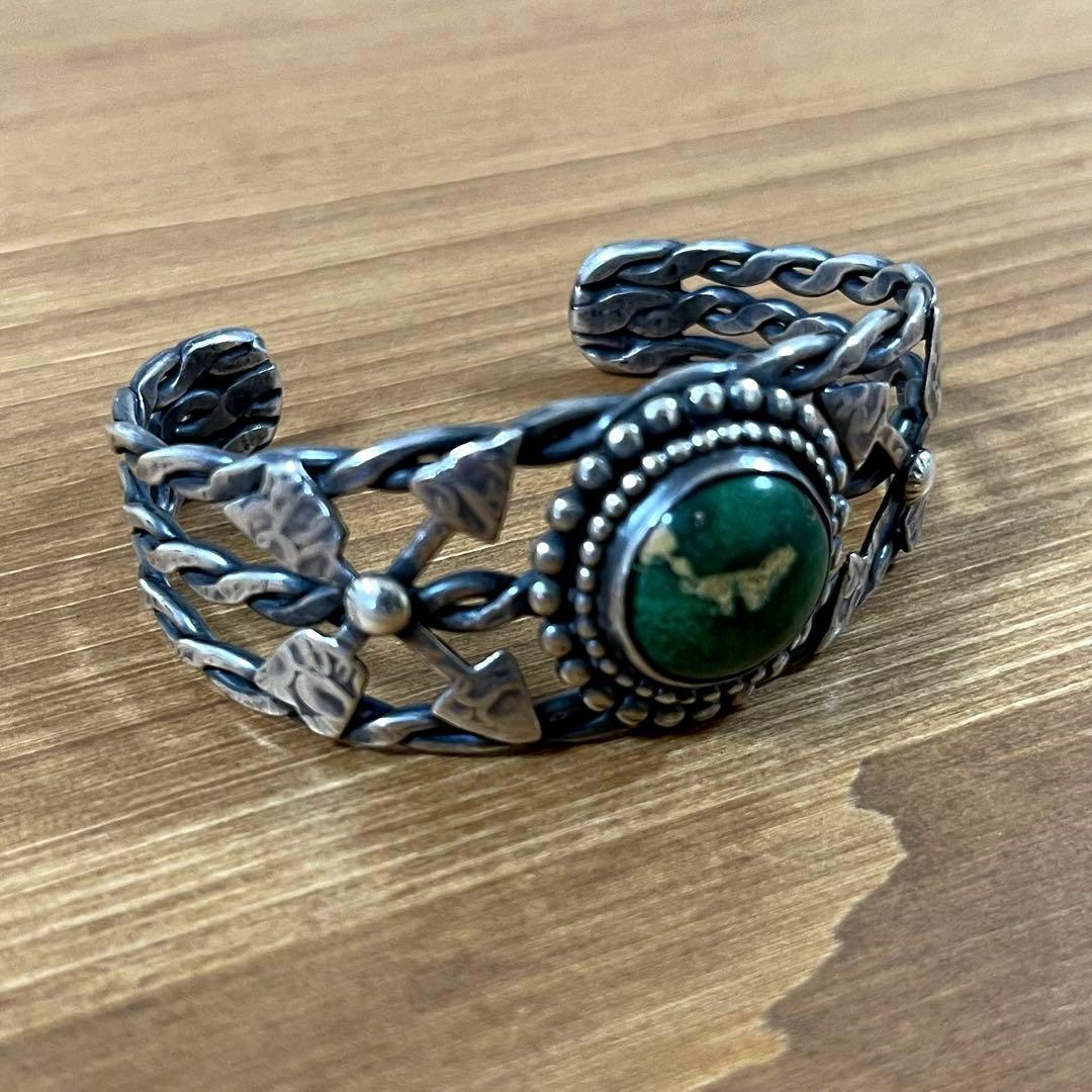 元値16万希少1940'sビンテージ ターコイズ ナバホバングル ナバホ族