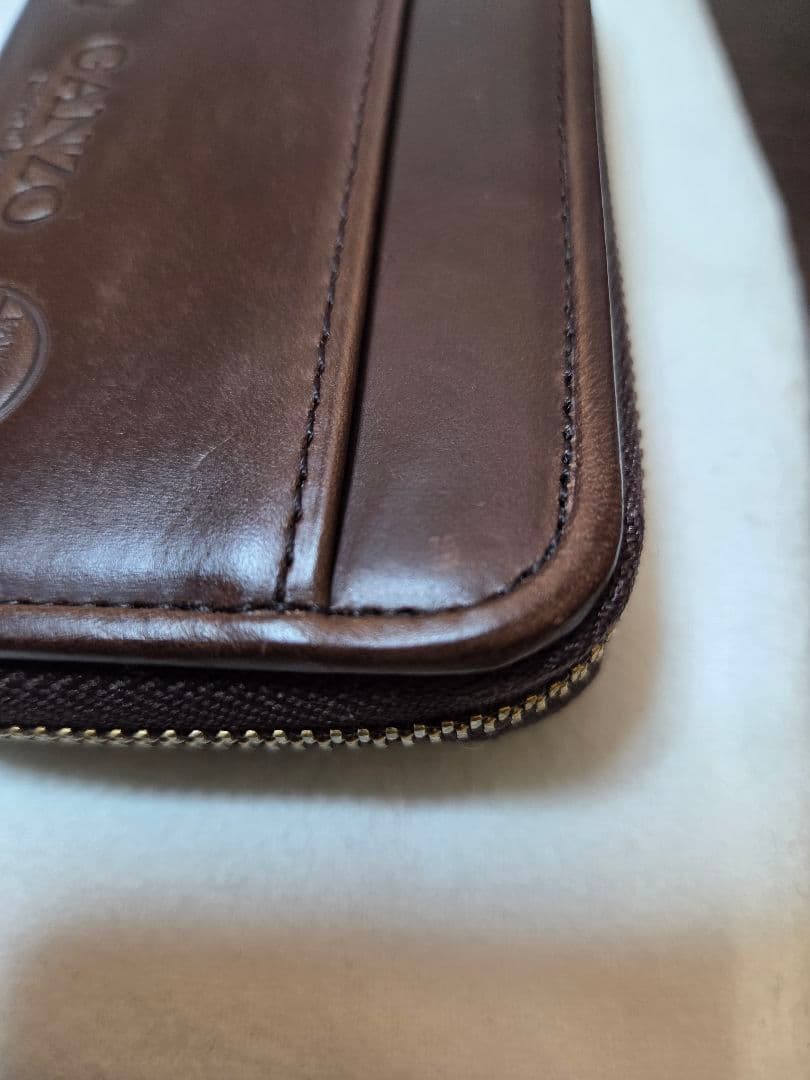 【タイ】ganzo GH5-C ラウンドファスナー小銭入れ チョコ