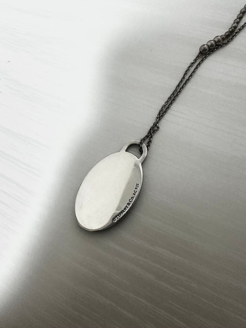 Tiffany & Co. 925スプラッシュネックレス　　オーバルタグ