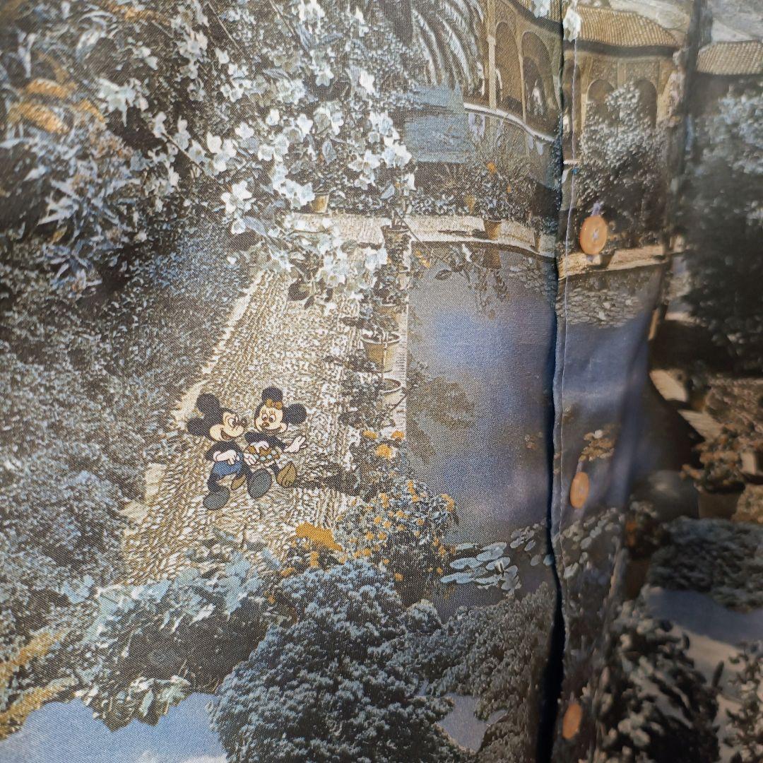 70年代 KENNIGTON ケニントン 隠れミッキー 総柄シャツ Lサイズ