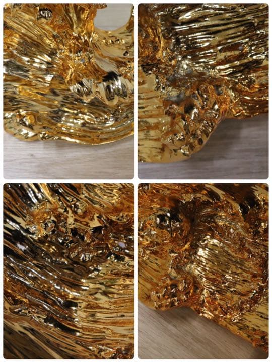 GMDTN31E ○ 飯田商事 iida 置物 馬 樹脂製 ブラック&金色 イン