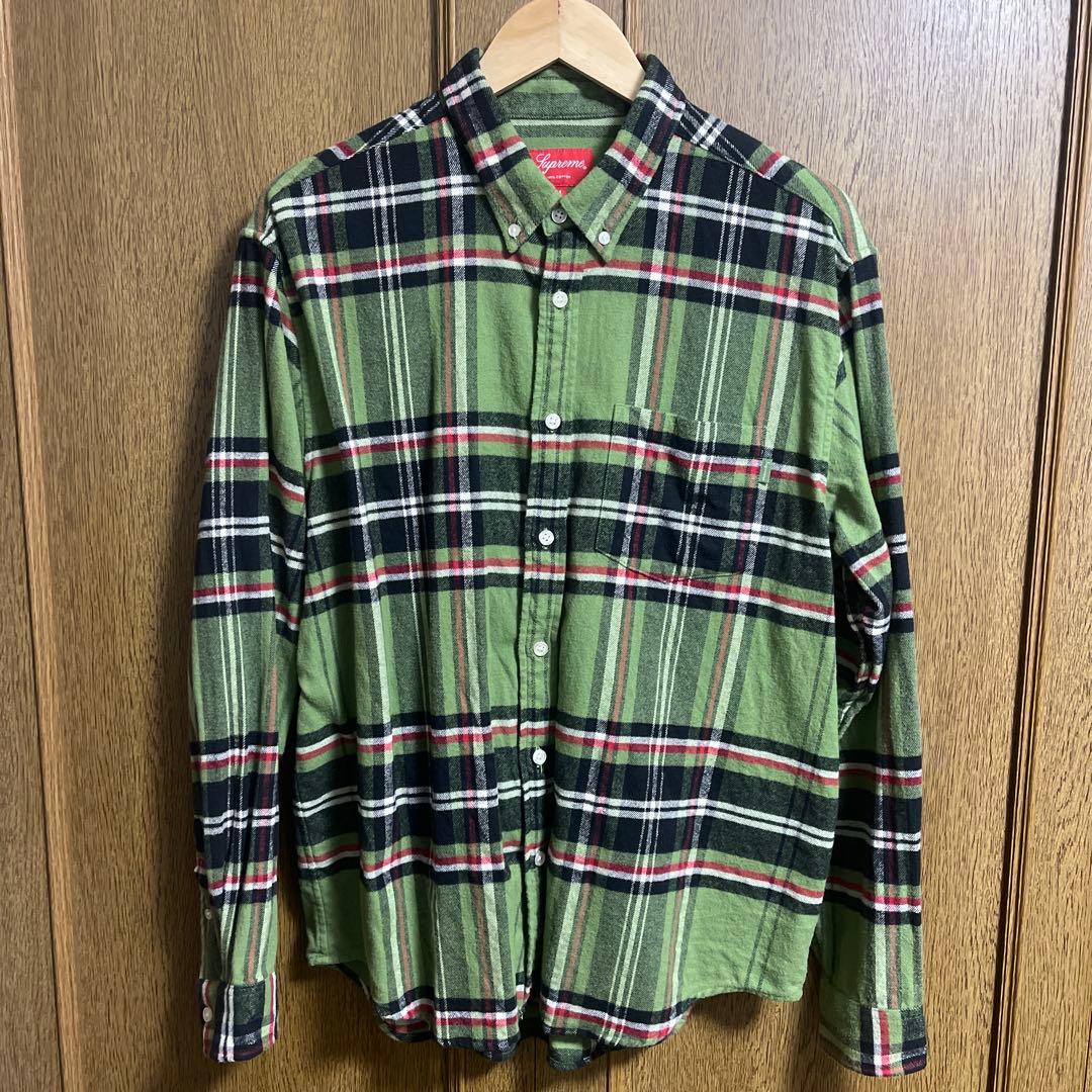 Supreme Tartan Flannel Shirt ネルシャツ　Mサイズ