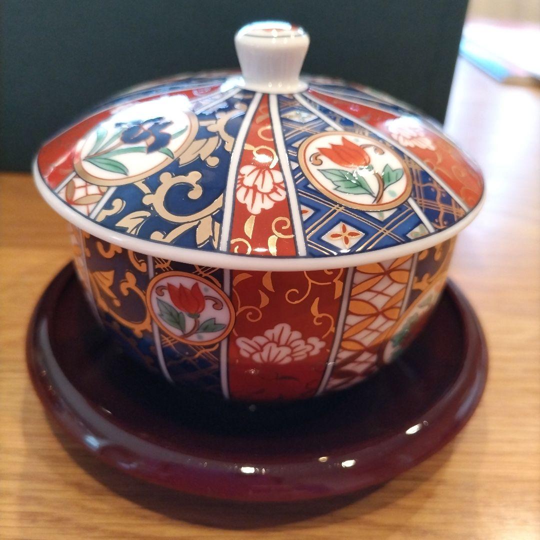 庫山窯・美濃焼　急須・蓋つき湯呑み茶碗・茶托セット　庫山窯　【新品】