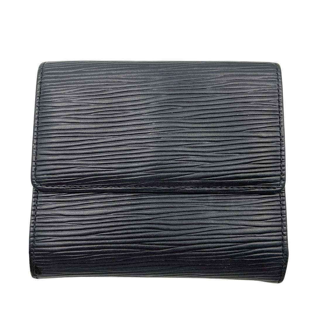 【美品】LOUIS VUITTON ルイヴィトン　折り財布　エピ　黒　ブラック