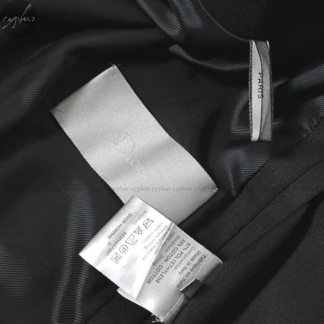 44 06SS Dior HOMME エディ期 トレンチ コート ブラック 黒