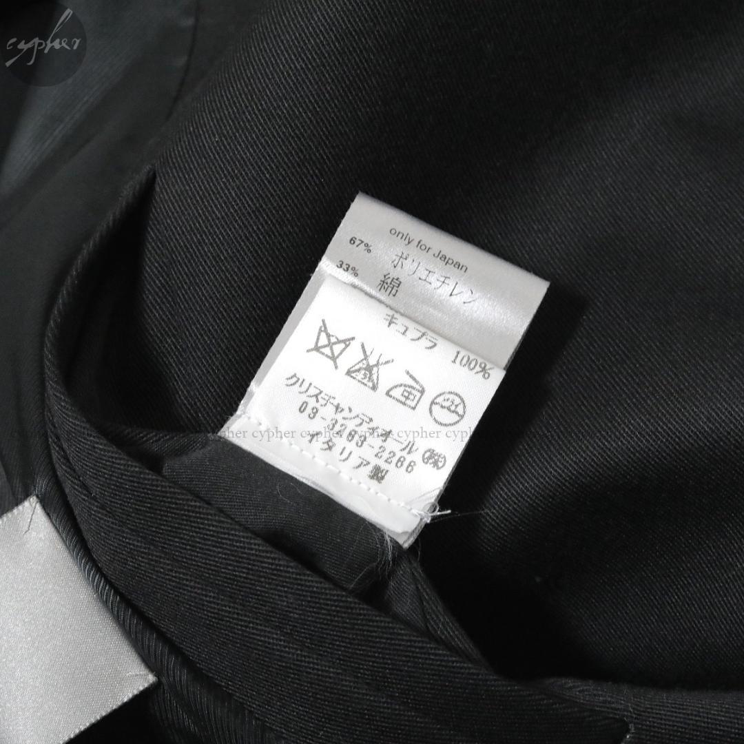 44 06SS Dior HOMME エディ期 トレンチ コート ブラック 黒