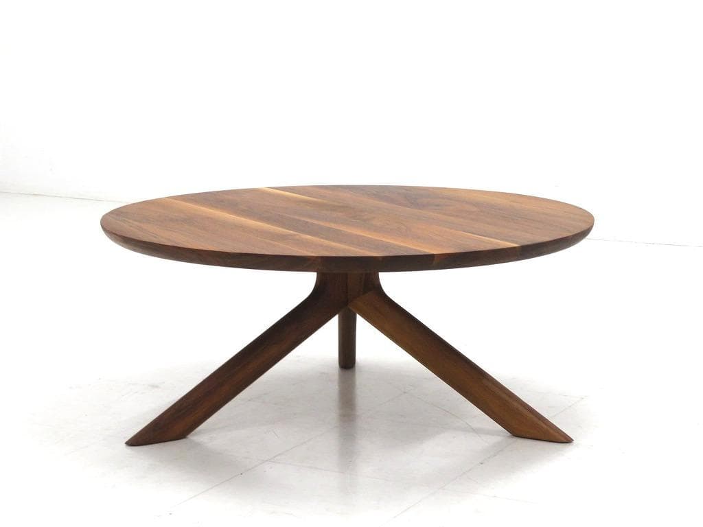 展示品　エスティック　ウォールナット　無垢材　コーヒーテーブル　サイドテーブル