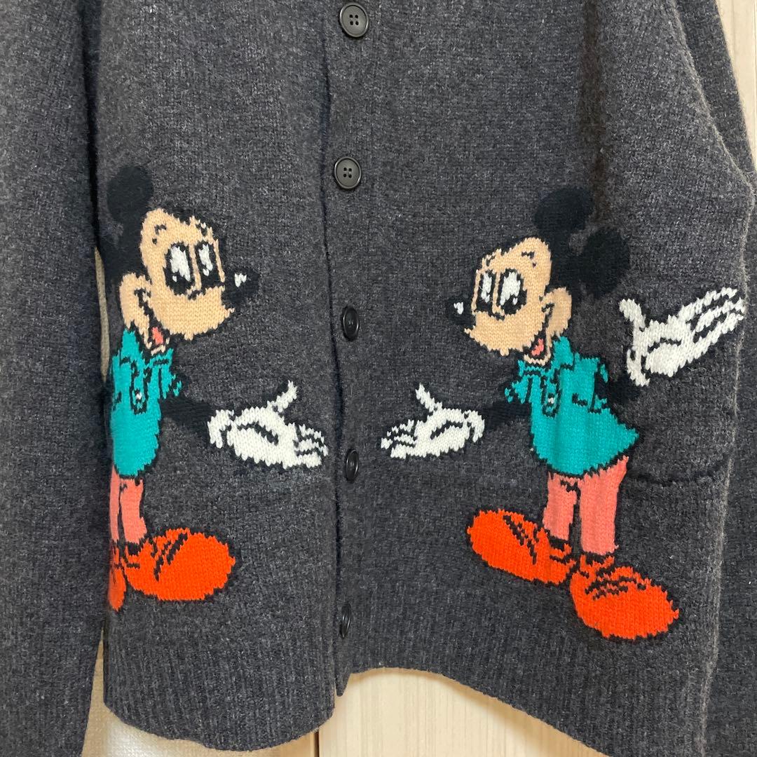 【ZARA】ミッキーマウス ウールカーディガン　Disney Msize