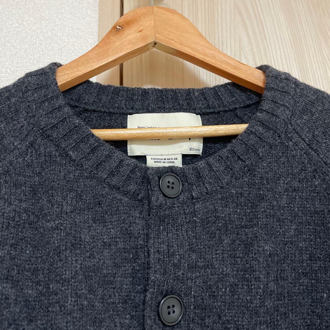 【ZARA】ミッキーマウス ウールカーディガン　Disney Msize