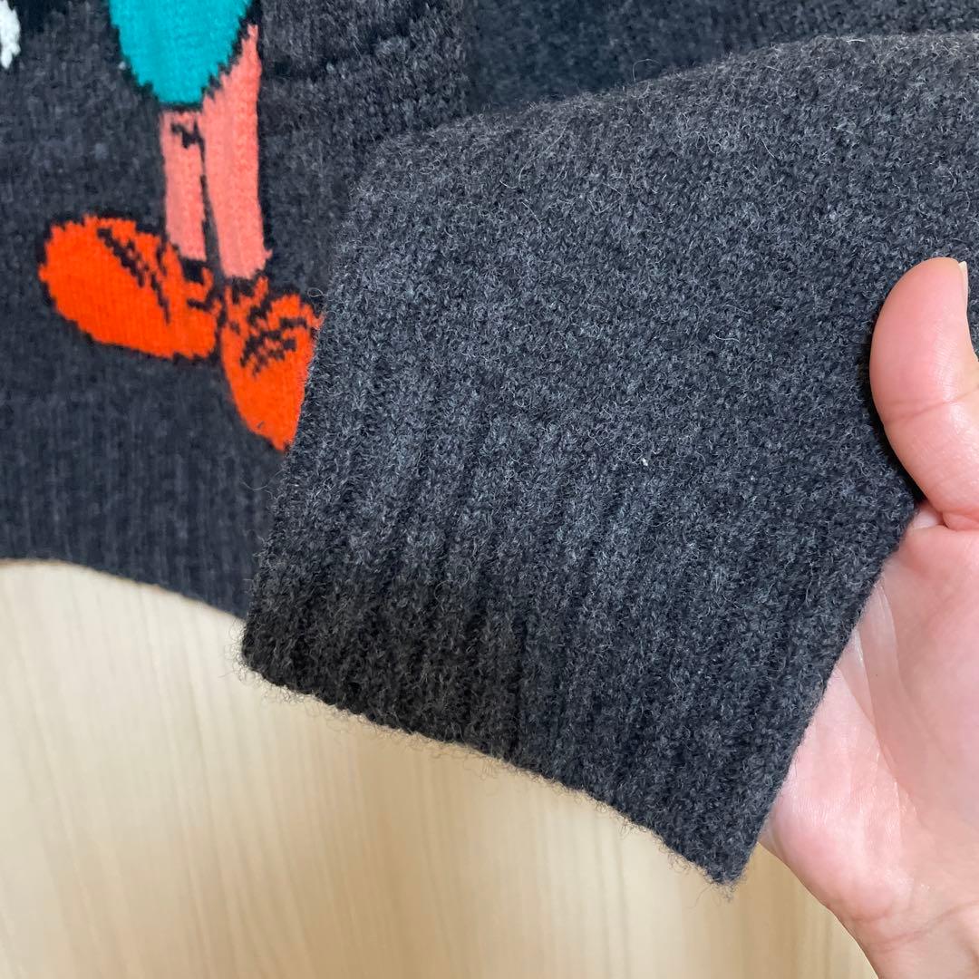 【ZARA】ミッキーマウス ウールカーディガン　Disney Msize