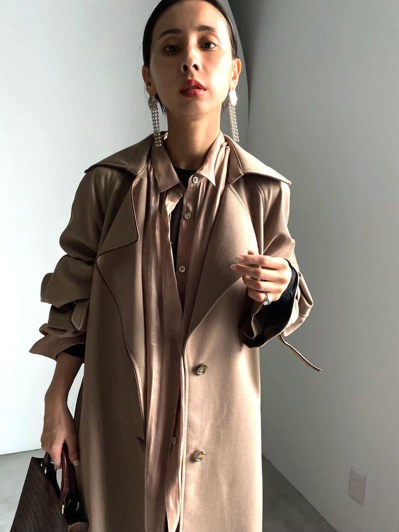 BACK CUTTING LACE COAT　ameri vintage