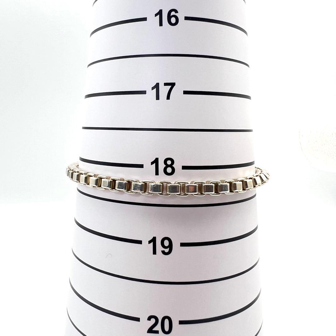【美品】Tiffany ティファニー ブレスレット ベネチアン 18㌢ 箱袋付