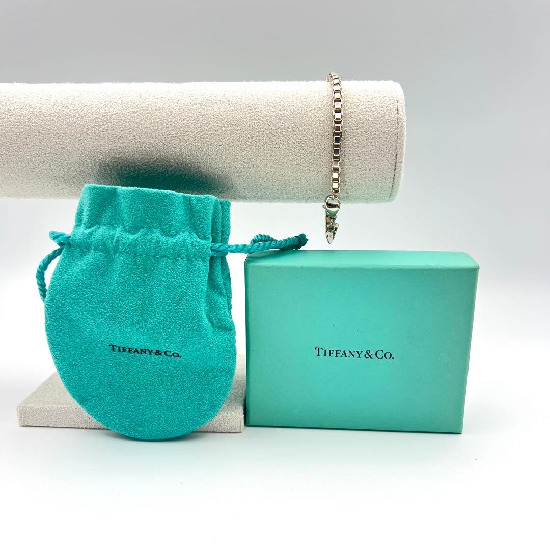 【美品】Tiffany ティファニー ブレスレット ベネチアン 18㌢ 箱袋付