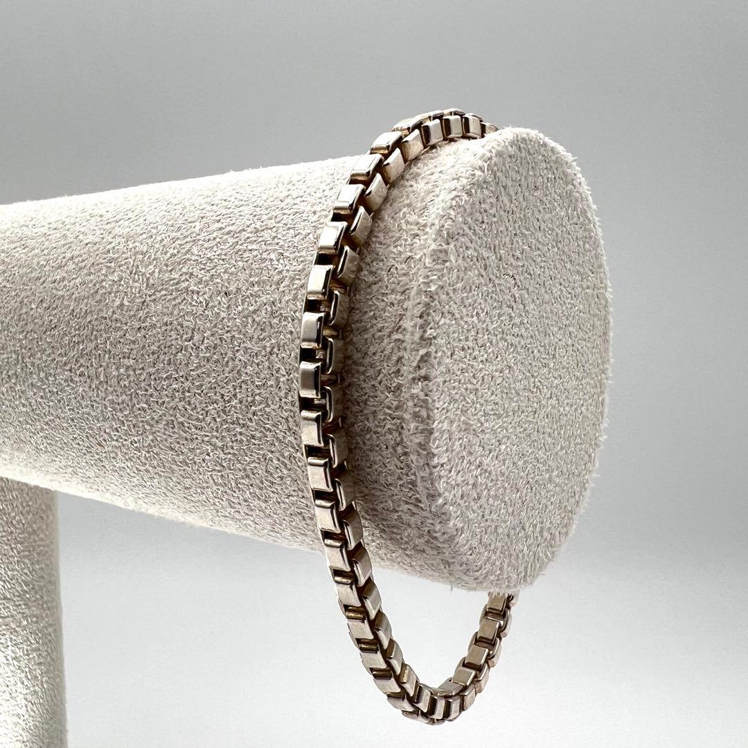 【美品】Tiffany ティファニー ブレスレット ベネチアン 18㌢ 箱袋付