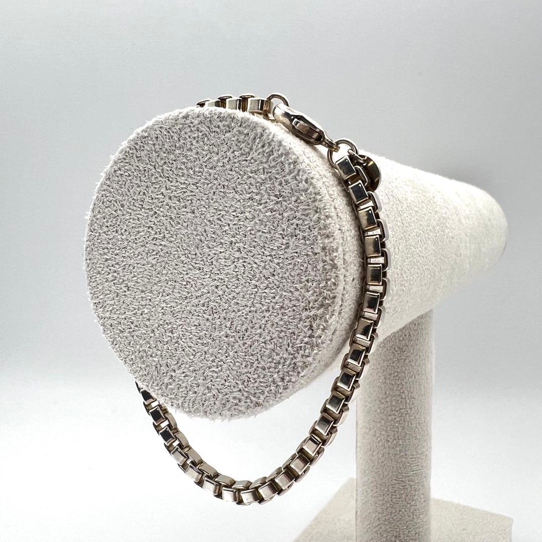 【美品】Tiffany ティファニー ブレスレット ベネチアン 18㌢ 箱袋付