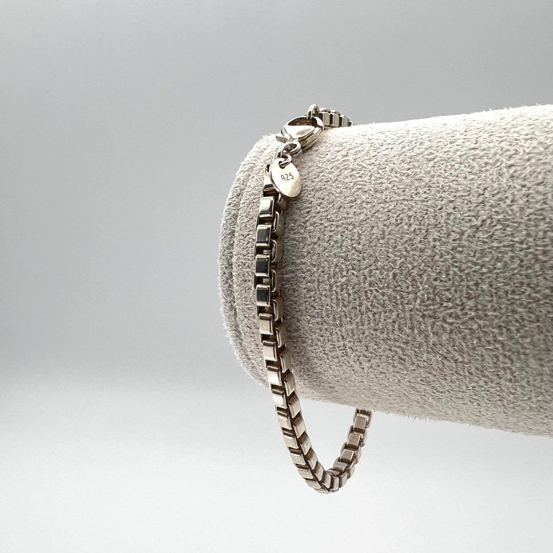 【美品】Tiffany ティファニー ブレスレット ベネチアン 18㌢ 箱袋付