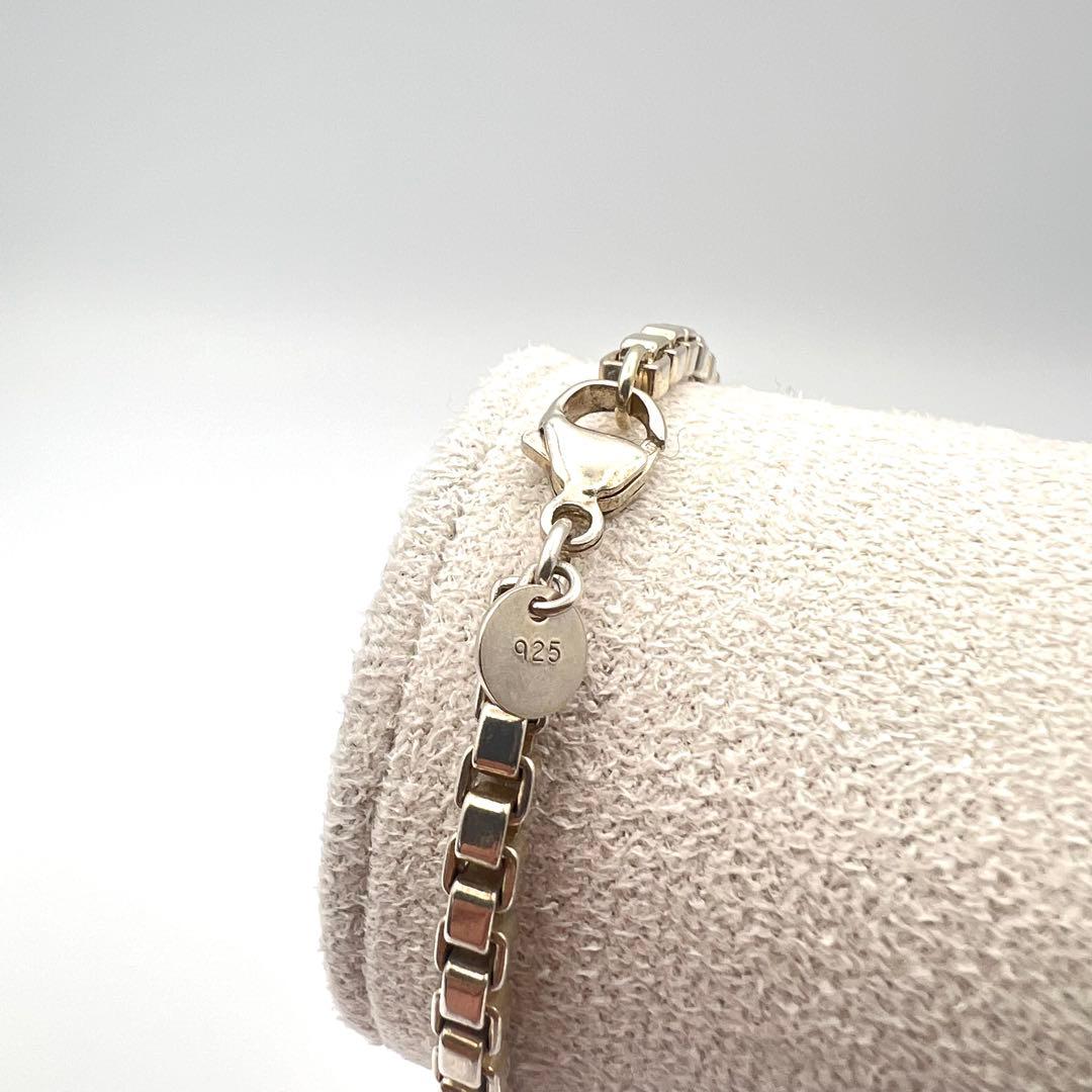 【美品】Tiffany ティファニー ブレスレット ベネチアン 18㌢ 箱袋付