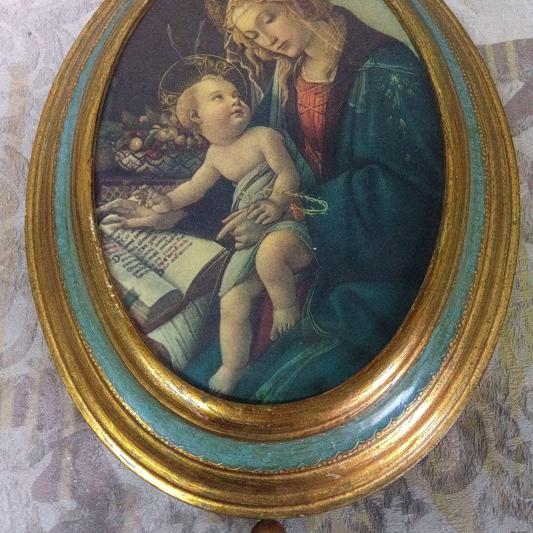 ボッティチェリ聖母子　 壁掛オルゴール