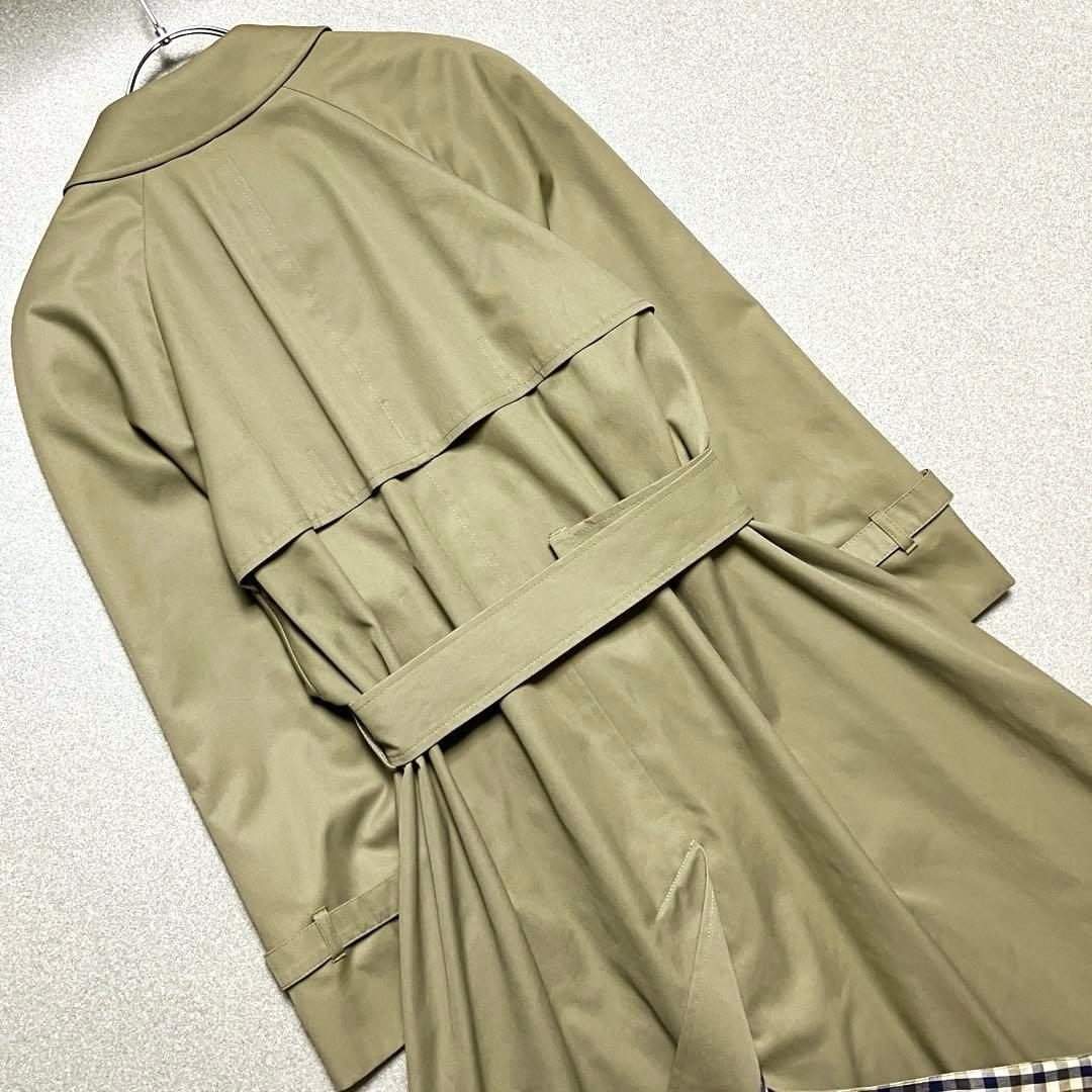 アクアスキュータム トレンチコート イギリス製 ギンガムチェック ヴィンテージ