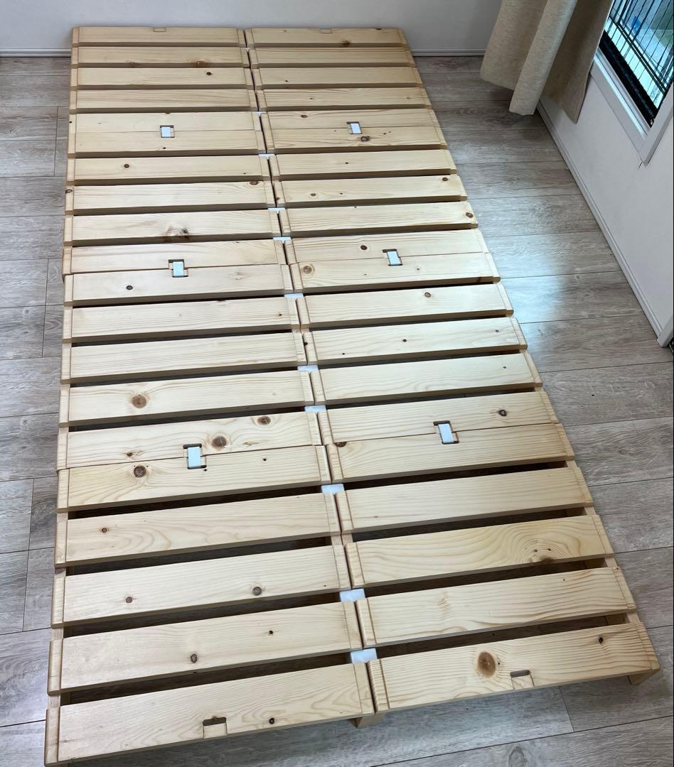 木製パレット風すのこベッド