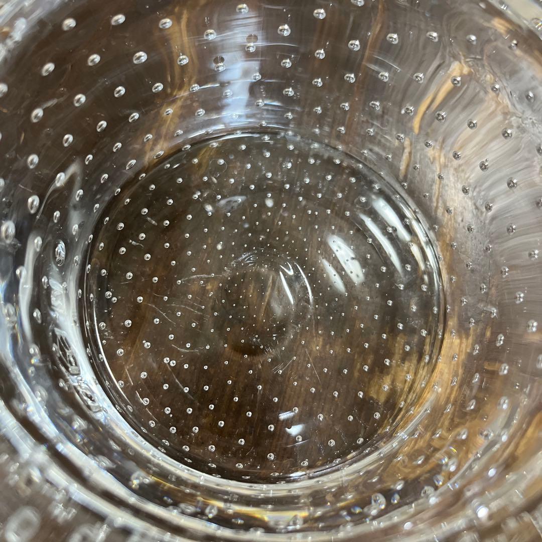 人気ガラス作家　津坂陽介　富山ガラス工房　鳥の入れ物　　金箔銀箔　吹きガラス