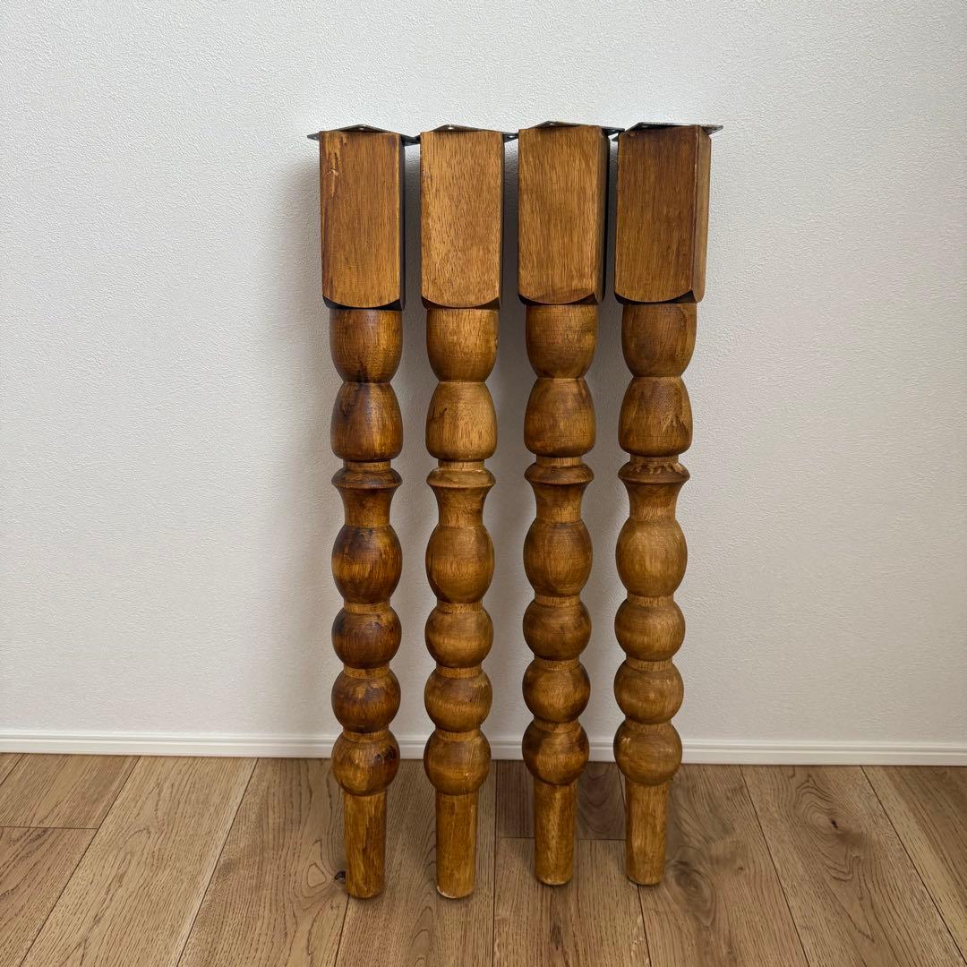 テーブル脚　ろくろ脚