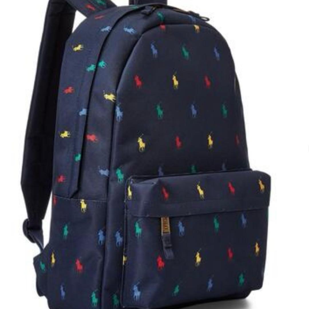 最終新品タグ付Polo Ralph Lauren マルチポロロゴ リュック